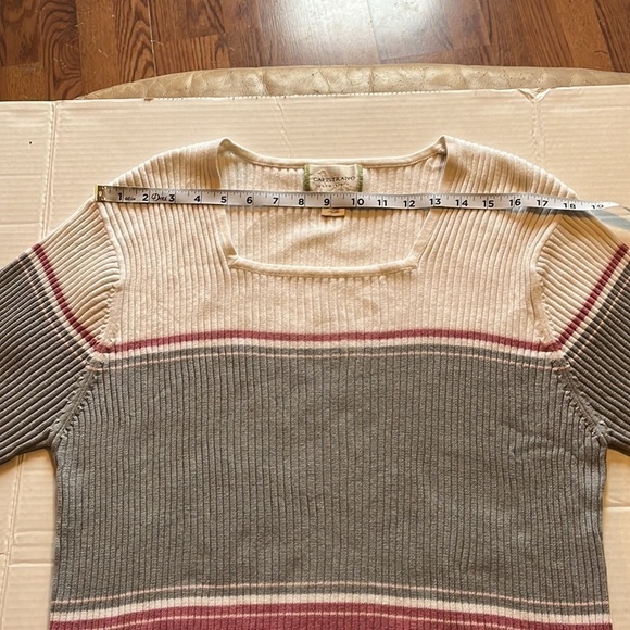 Capistrano essentials-22/24-white/pink/gray short sleeve ribbed pullover sweater - Picture 8 of 8